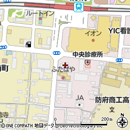 山口県防府市中央町5-1周辺の地図