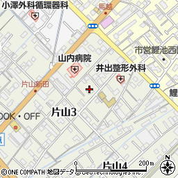 愛媛県今治市片山3丁目周辺の地図