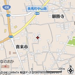 徳島県美馬市美馬町喜来市35周辺の地図