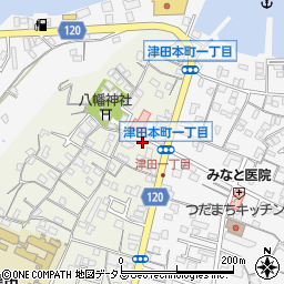 アップル調剤薬局津田店周辺の地図