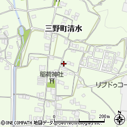 徳島県三好市三野町清水1034-2周辺の地図