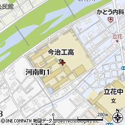 愛媛県立今治工業高等学校周辺の地図