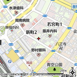 阿田川周辺の地図