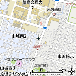 徳島県徳島市山城町西浜傍示142-1周辺の地図
