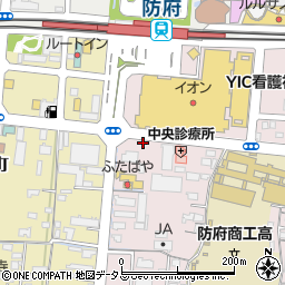 山口県防府市中央町5-3周辺の地図