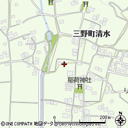 徳島県三好市三野町清水911-3周辺の地図