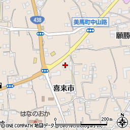 徳島県美馬市美馬町喜来市10周辺の地図