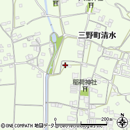 徳島県三好市三野町清水909周辺の地図