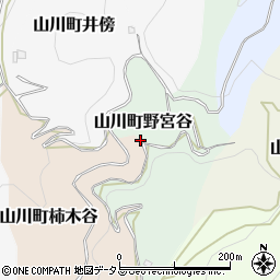 徳島県吉野川市山川町柿木谷39周辺の地図