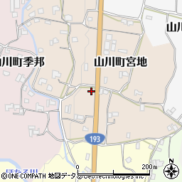 徳島県吉野川市山川町宮地59周辺の地図