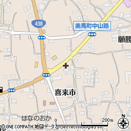 徳島県美馬市美馬町喜来市11周辺の地図