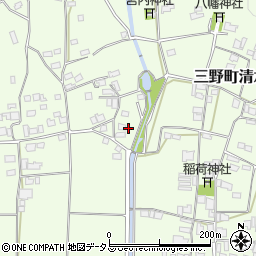 徳島県三好市三野町清水1111周辺の地図