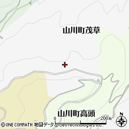 徳島県吉野川市山川町茂草周辺の地図