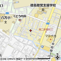 徳島県徳島市南二軒屋町3丁目周辺の地図