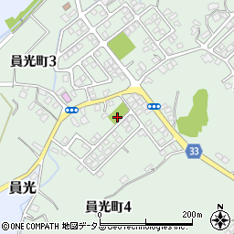 王司湯田2号公園周辺の地図