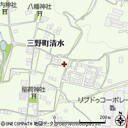 徳島県三好市三野町清水1032周辺の地図
