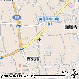 徳島県美馬市美馬町喜来市42周辺の地図