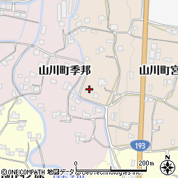 徳島県吉野川市山川町宮地240周辺の地図