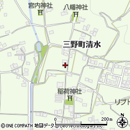 徳島県三好市三野町清水1533周辺の地図