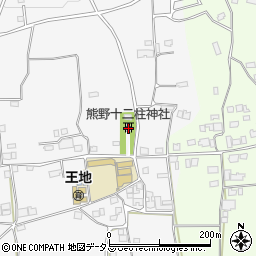 熊野十二柱神社周辺の地図