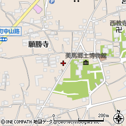 徳島県美馬市美馬町願勝寺14-2周辺の地図