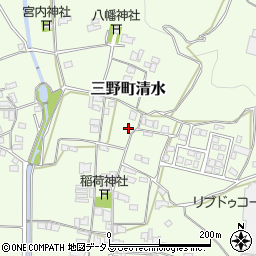 徳島県三好市三野町清水1037周辺の地図