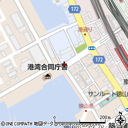 市役所徳山港町庁舎周辺の地図