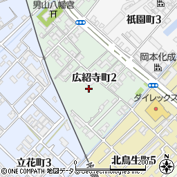 愛媛県今治市広紹寺町周辺の地図