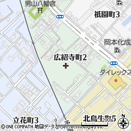 愛媛県今治市広紹寺町周辺の地図