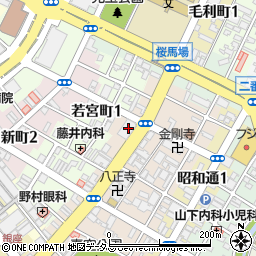 西京銀行銀南街支店周辺の地図
