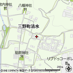 徳島県三好市三野町清水1035-2周辺の地図