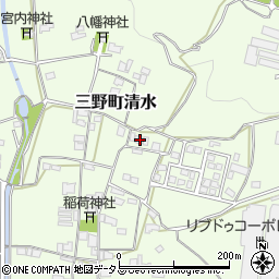 徳島県三好市三野町清水1035-1周辺の地図