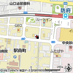 カースタレンタカー防府駅南町店周辺の地図