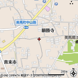 徳島県美馬市美馬町願勝寺15周辺の地図