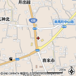 徳島県美馬市美馬町喜来市5周辺の地図