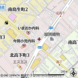 愛媛県今治市北高下町周辺の地図
