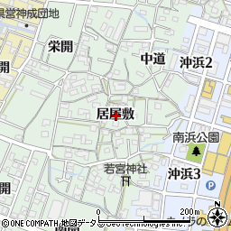 徳島県徳島市沖浜町居屋敷周辺の地図