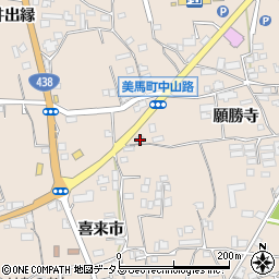 徳島県美馬市美馬町喜来市13周辺の地図