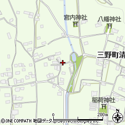 徳島県三好市三野町清水1193周辺の地図