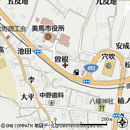 徳島県美馬市穴吹町穴吹曽根6周辺の地図