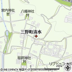 徳島県三好市三野町清水1054周辺の地図