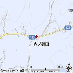 徳島県徳島市入田町内ノ御田393周辺の地図