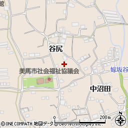 徳島県美馬市美馬町谷尻周辺の地図