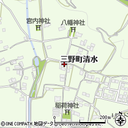 徳島県三好市三野町清水1015周辺の地図
