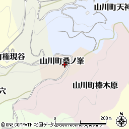 徳島県吉野川市山川町桑ノ峯周辺の地図