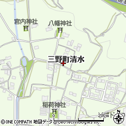 徳島県三好市三野町清水1048周辺の地図