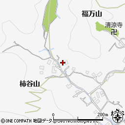 徳島県徳島市八万町柿谷周辺の地図