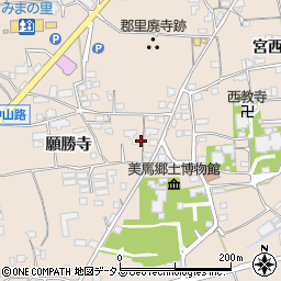 徳島県美馬市美馬町願勝寺48-1周辺の地図