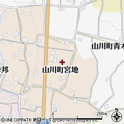 徳島県吉野川市山川町宮地114周辺の地図