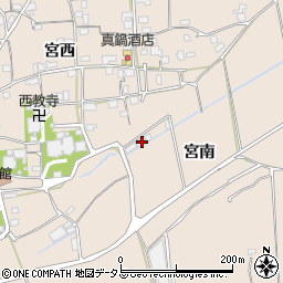 徳島県美馬市美馬町宮南120-1周辺の地図